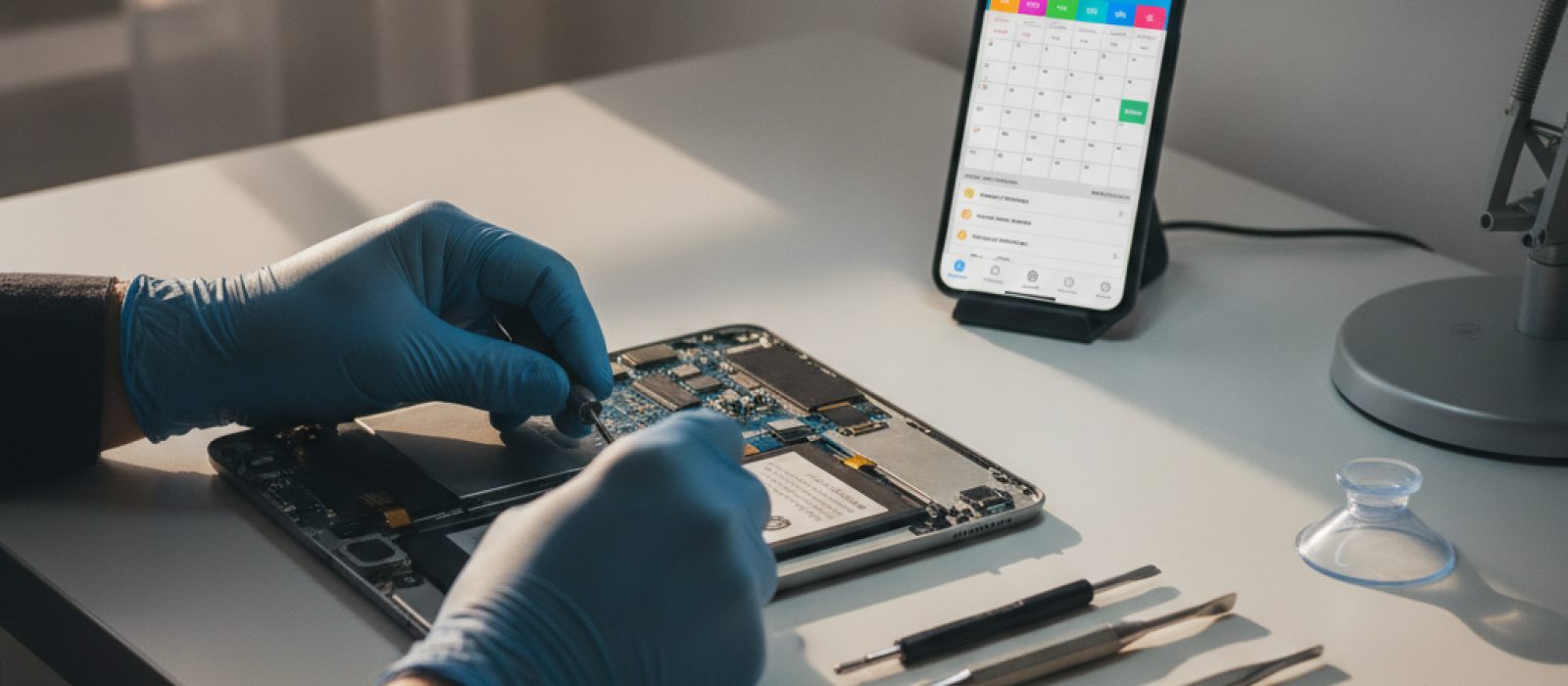 Apple Pencil ile iPad üzerinde dijital not alan bir kişi, verimlilik ve planlama konseptini yansıtıyor