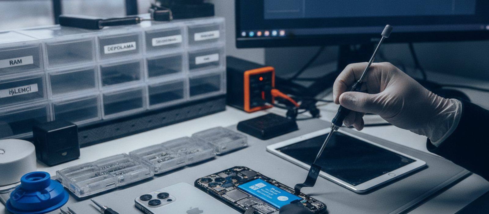 Telefon alırken RAM, depolama ve işlemci seçimini gösteren grafiksel bir arayüz