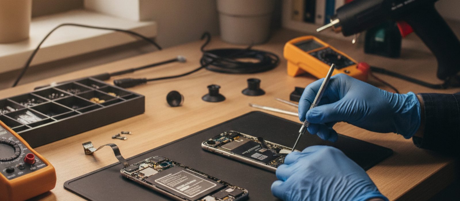 iPhone'un kurtarma modunda takılı kalmış ekran görüntüsü, bilgisayar ve kablo simgesi