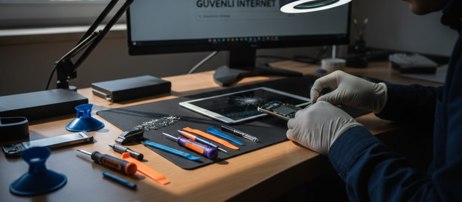 iPhone ve iPad ekranında açılmış güvenli internet tarayıcı ayarları sayfası