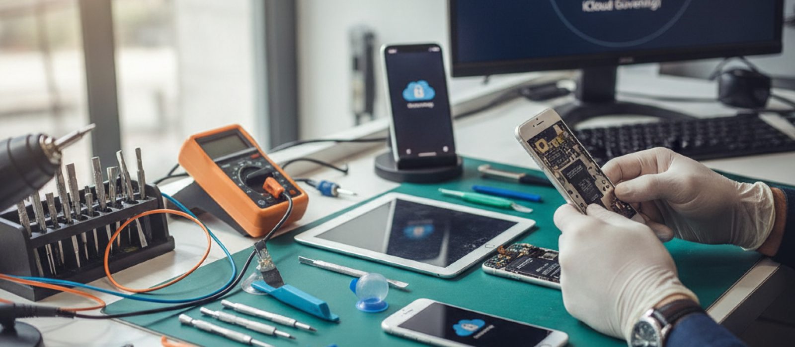 iCloud hesabının güvenliğini artıran bir iPhone veya iPad ekranı, kilit ve şifreleme simgeleriyle, icloud hesabı nasıl güvend
