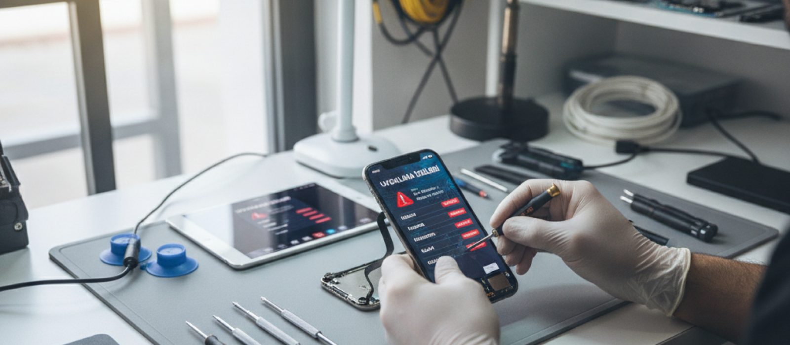 iPhone ve iPad uygulama izinleri ekranı, gizlilik ayarları ve tehlikeli izin yönetimi gösteriliyor